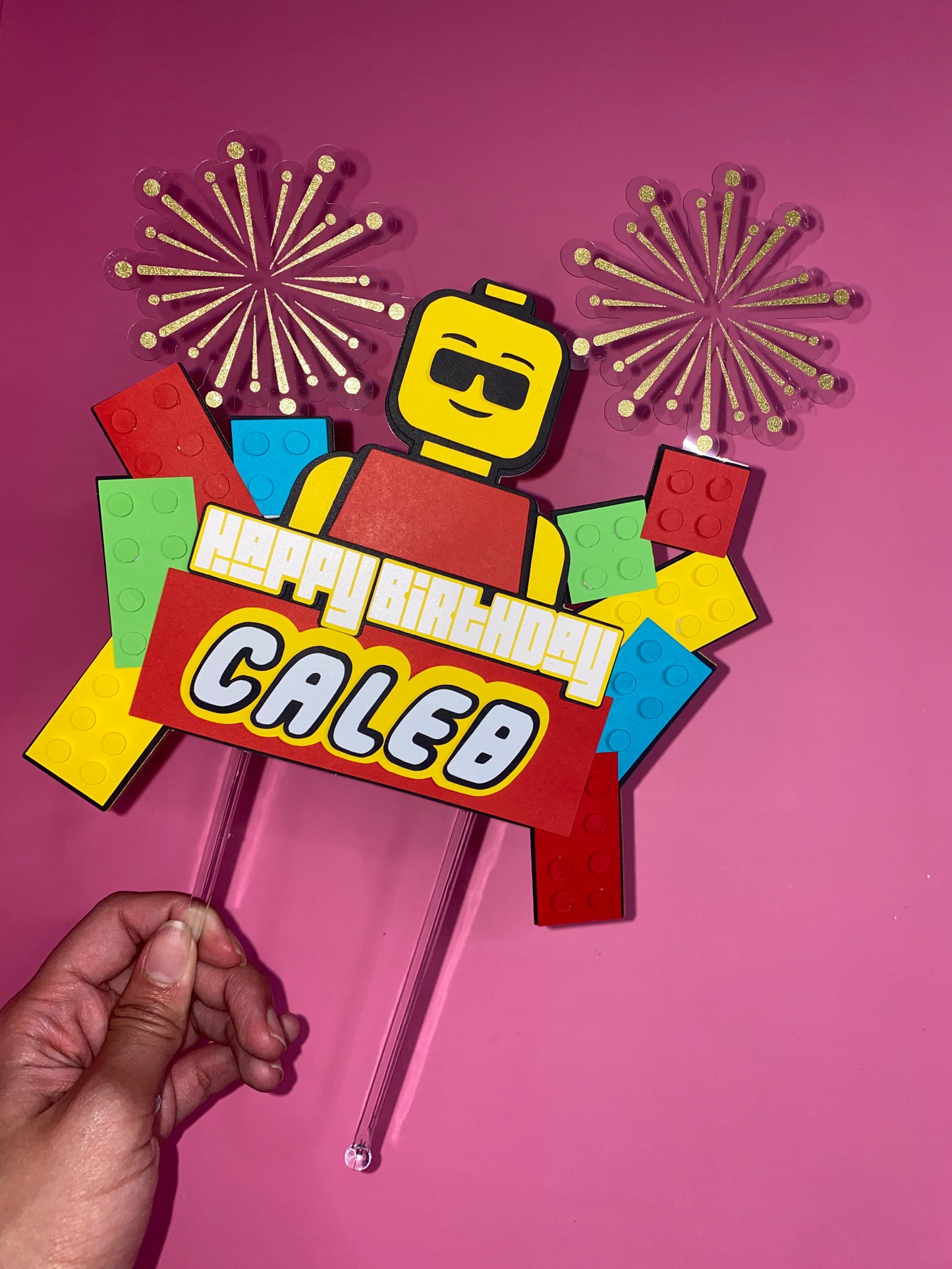 Blocks Cake Topper