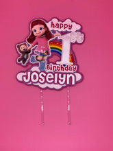 Load image into Gallery viewer, Rainbow Ruby Cake Topper
