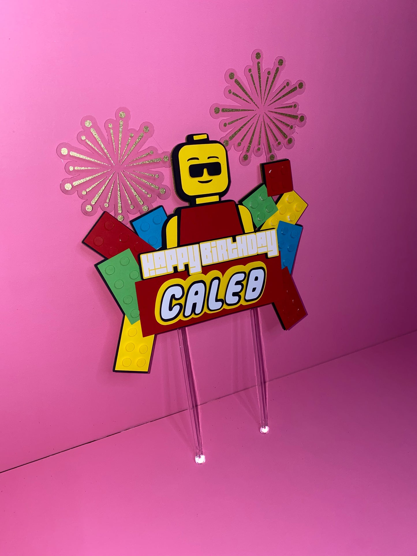 Blocks Cake Topper