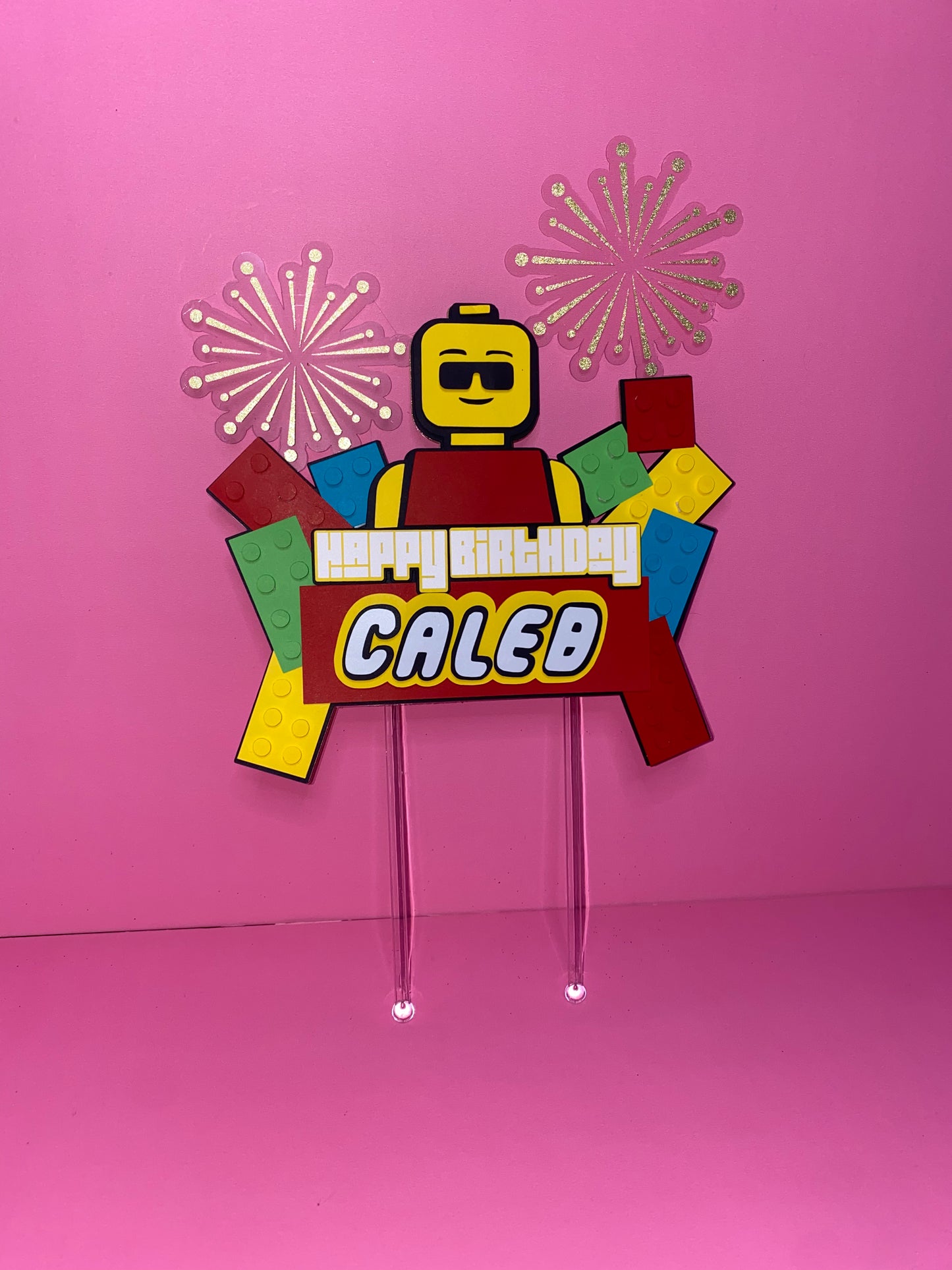 Blocks Cake Topper